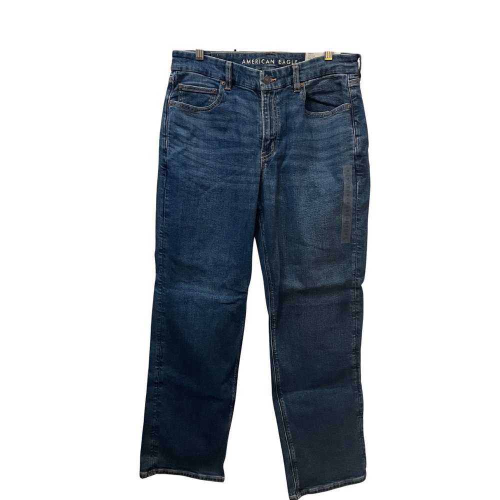 American Eagle Women's Straight Leg Jeans | Dark Wash | Size 12 |NWT